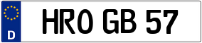 Trailer License Plate